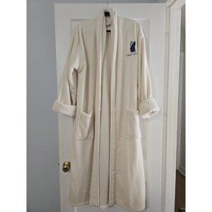 Disney Cruise Line Plush Bath Robe Unisex Cream Cozy One Size Missing Belt